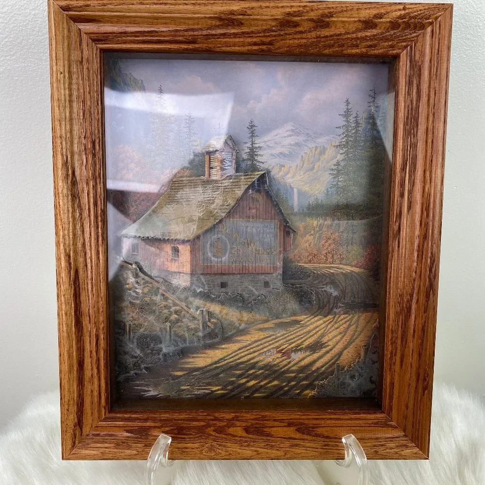 Vintage Doug Tope 3D Relief Shadow Box Syrup of Figs Framed 12